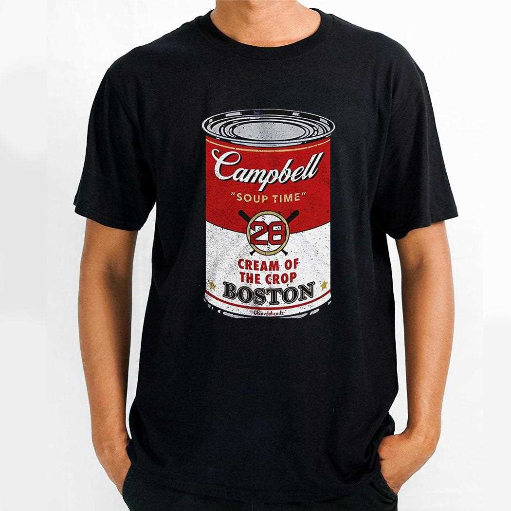 Campbell Baseball Soup Can Cream Of The Crop Boston Shirt