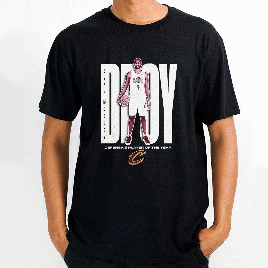 Evan Mobley Cleveland Cavaliers 2025 Nba Defensive Player Of The Year Shirt