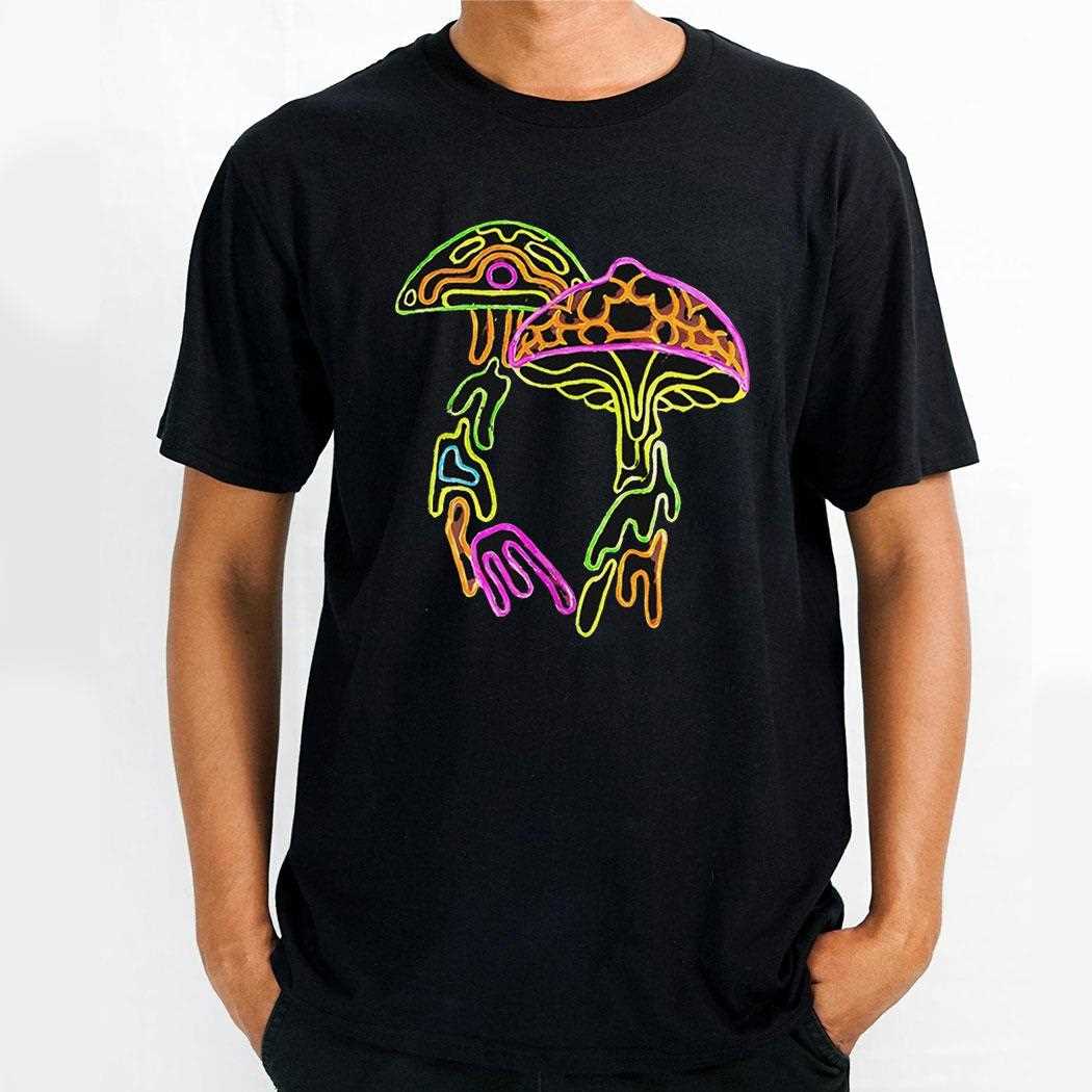 Hand Painted Mushrooms Shirt