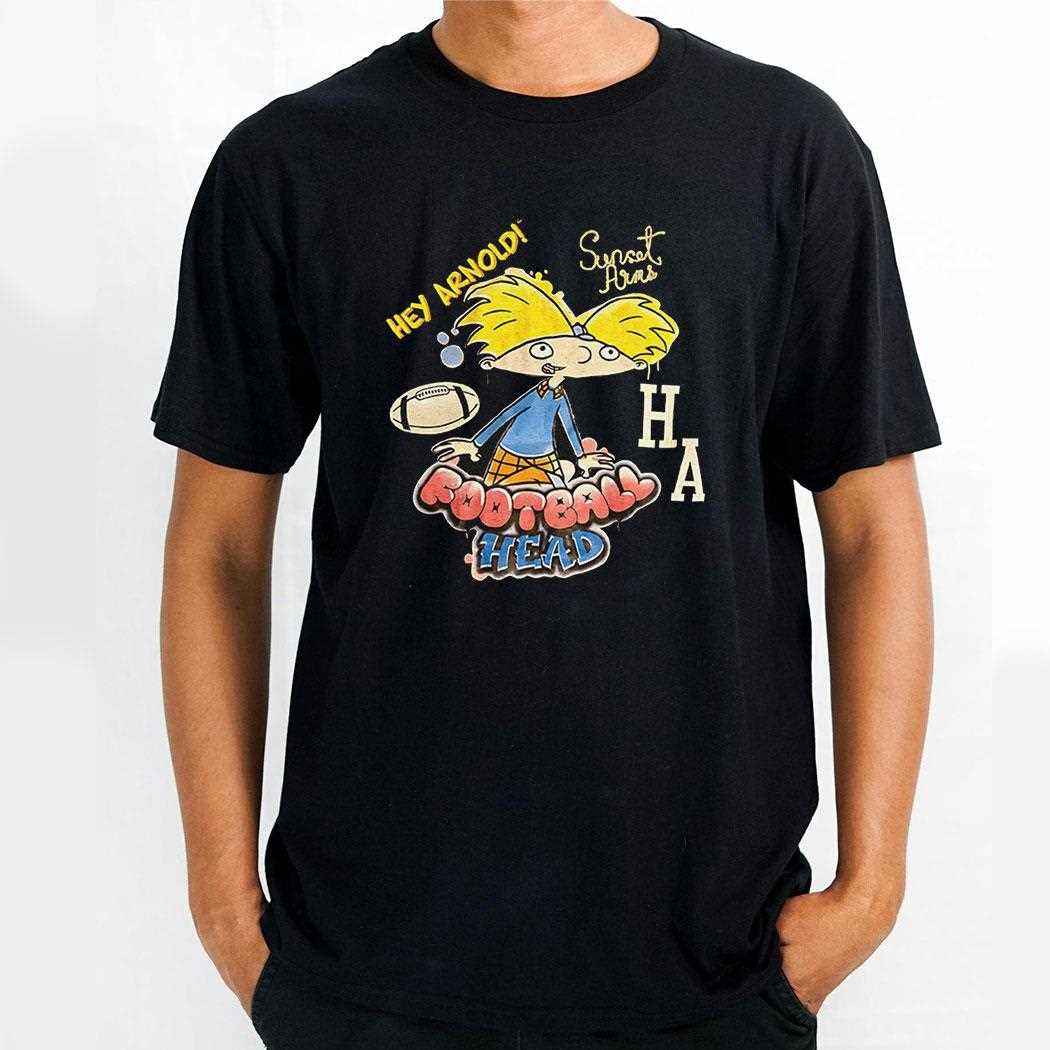 Hey Arnold Sunset Arms Football Head Shirt
