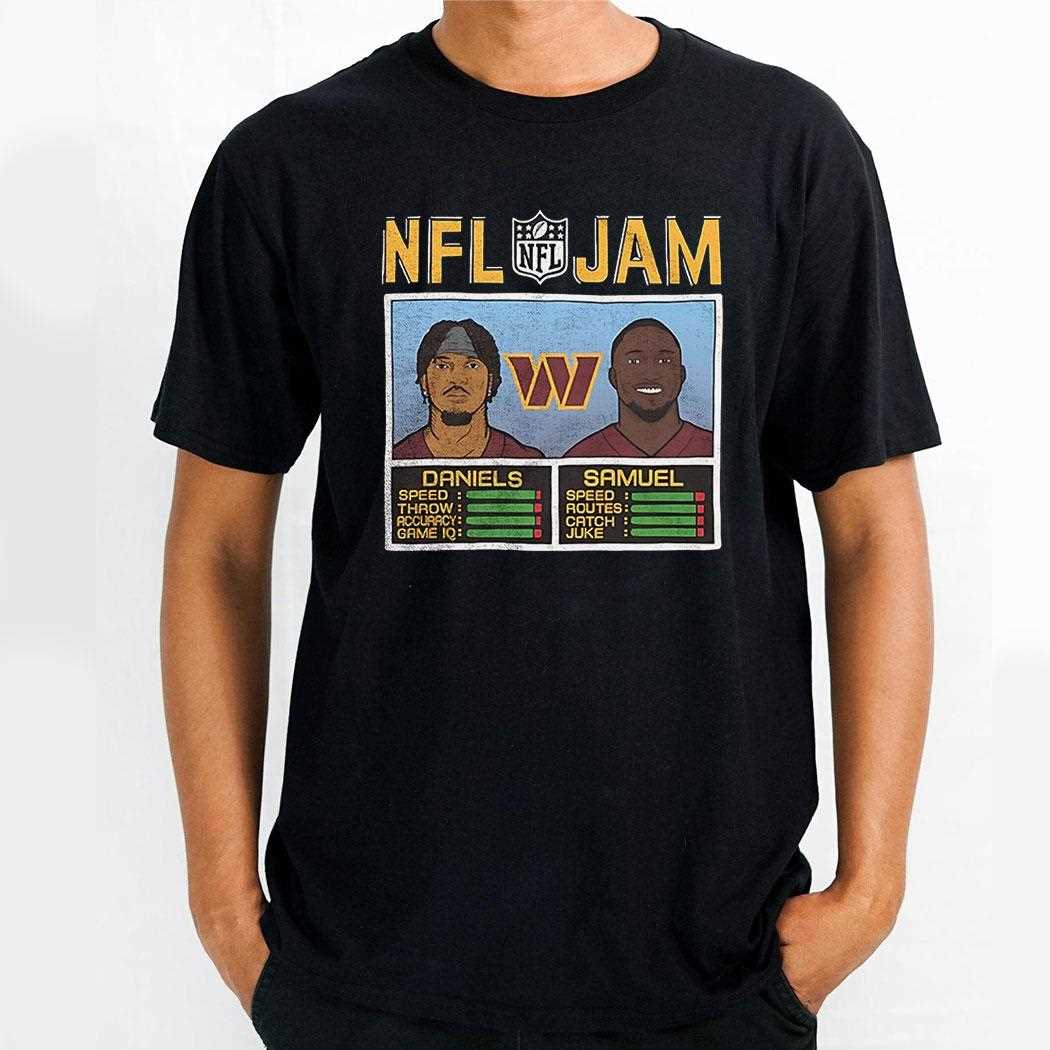 Jayden Daniels And Deebo Samuel Washington Commanders Nfl Jam Shirt