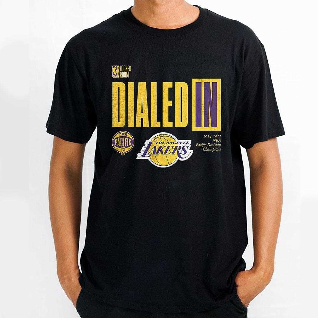 Los Angeles Lakers 2025 The Pacific Division Champions Locker Room Shirt