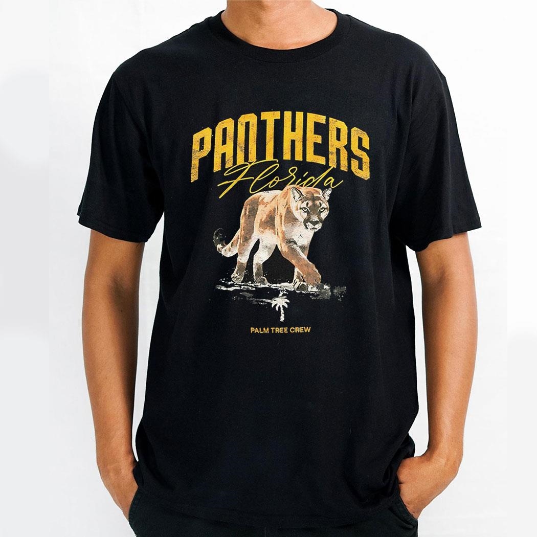 Panthers Florida Palm Tree Crew Shirt