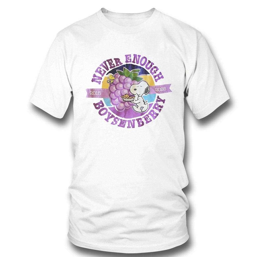 Snoopy Never Enough Boysenberry 2015 2025 Shirt
