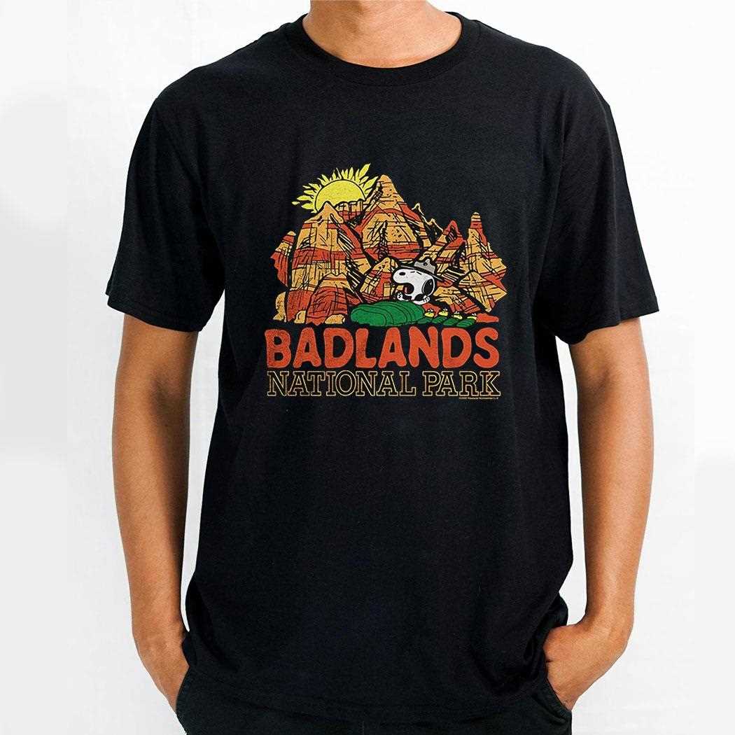 Snoopy Peanuts Badlands National Park Shirt