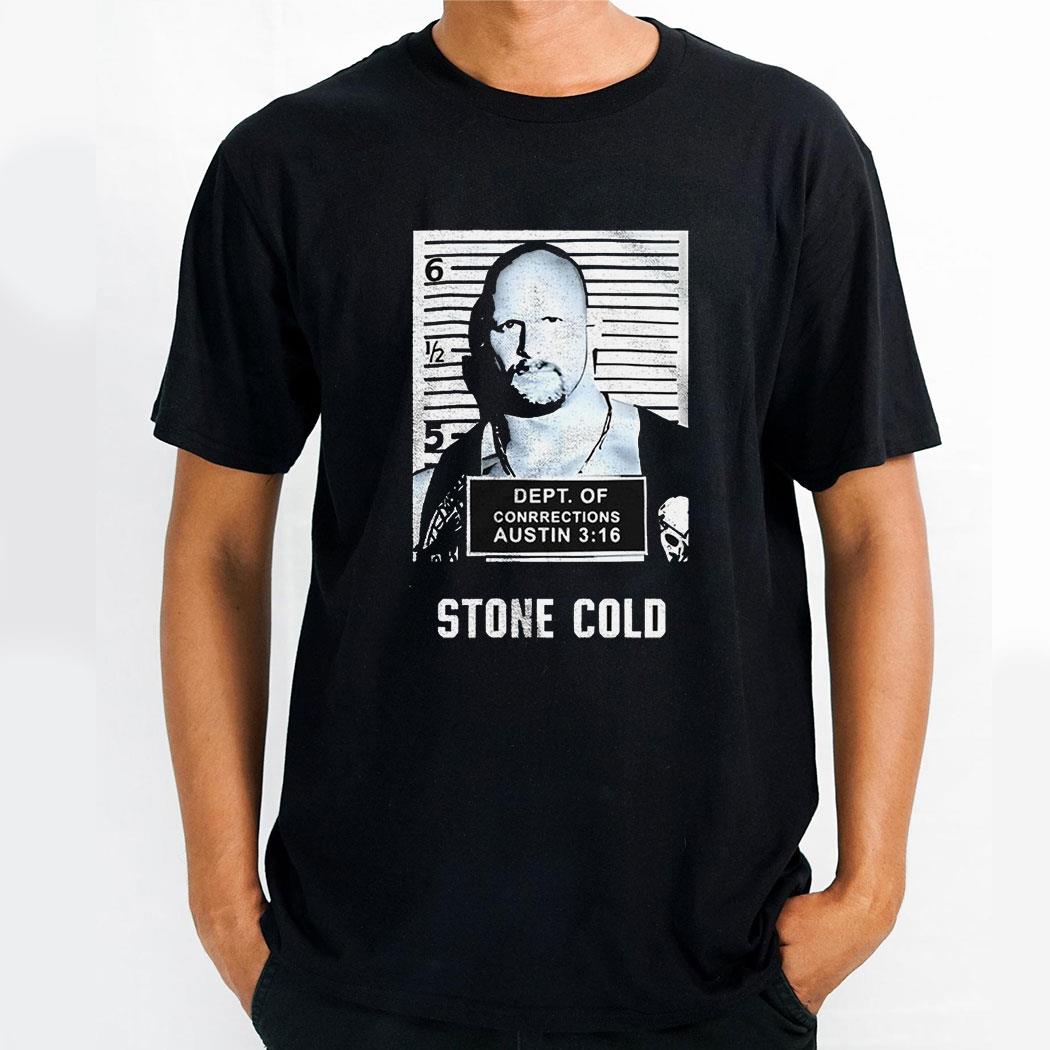 Stone Cold Steve Austin Wwe Mugshot Shirt