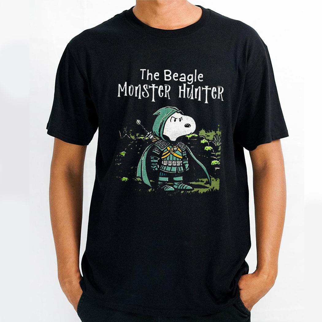 The Beagle Monster Hunter Snoopy The Witcher Shirt
