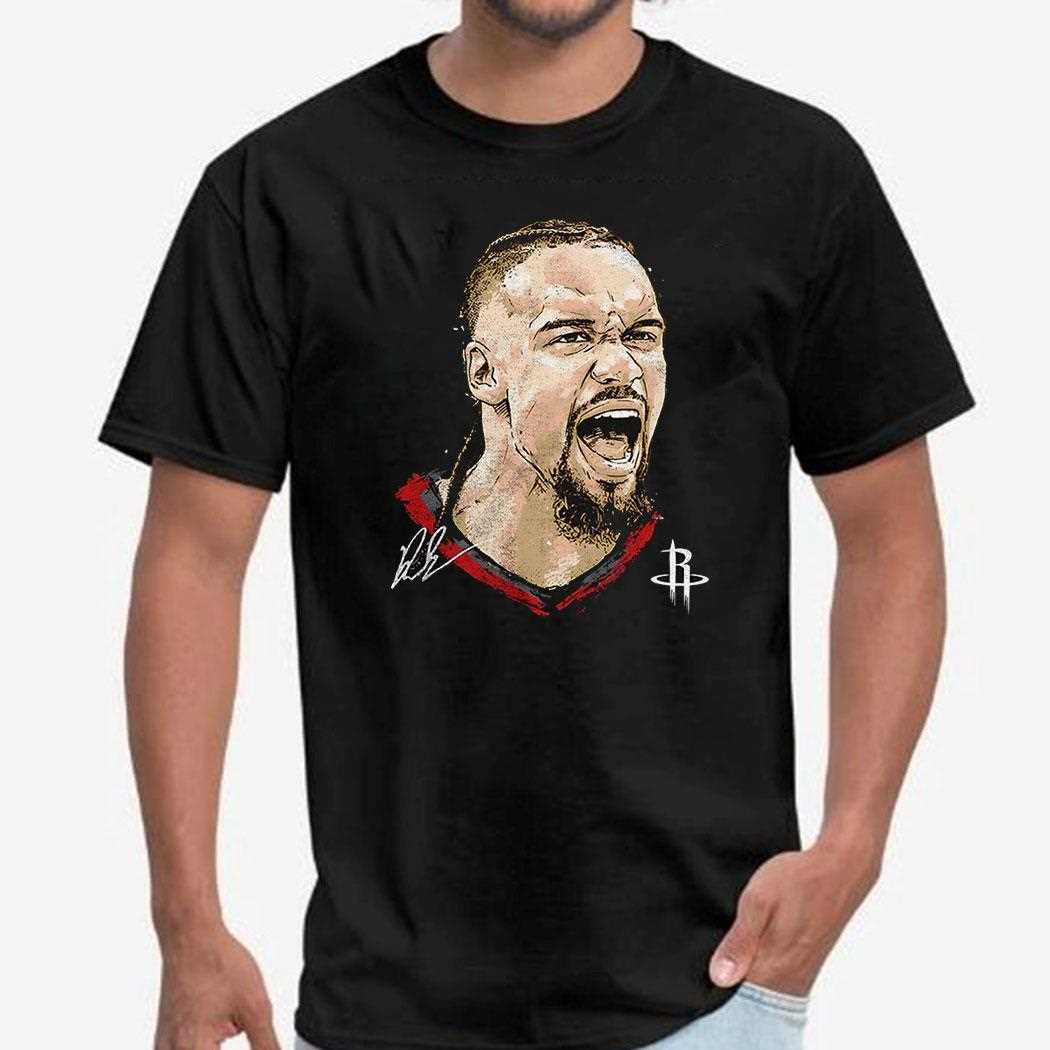 Dillon Brooks Houston Rockets Mlb Basketball Player Portrait Signature Shirt