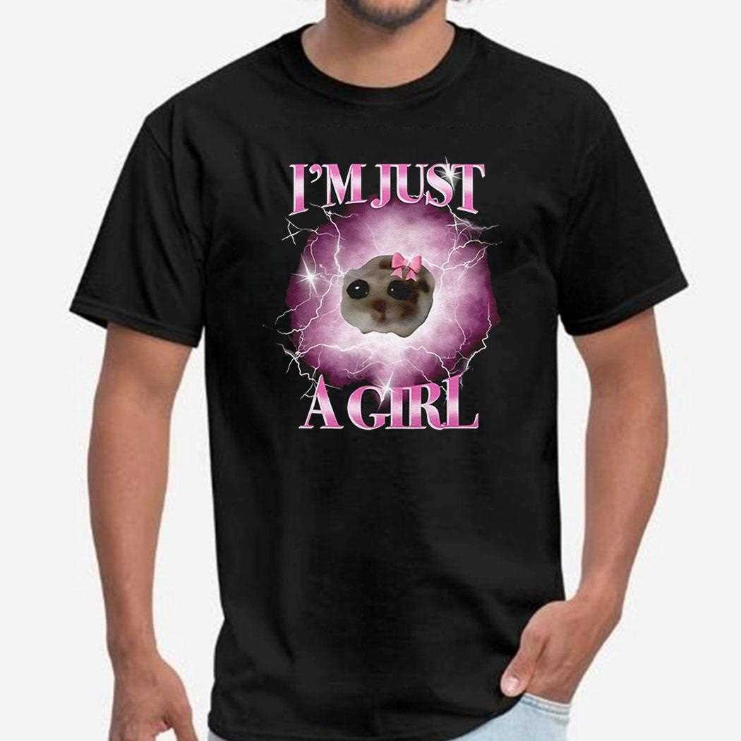 Hamster Im Just A Girl Lightning Shirt