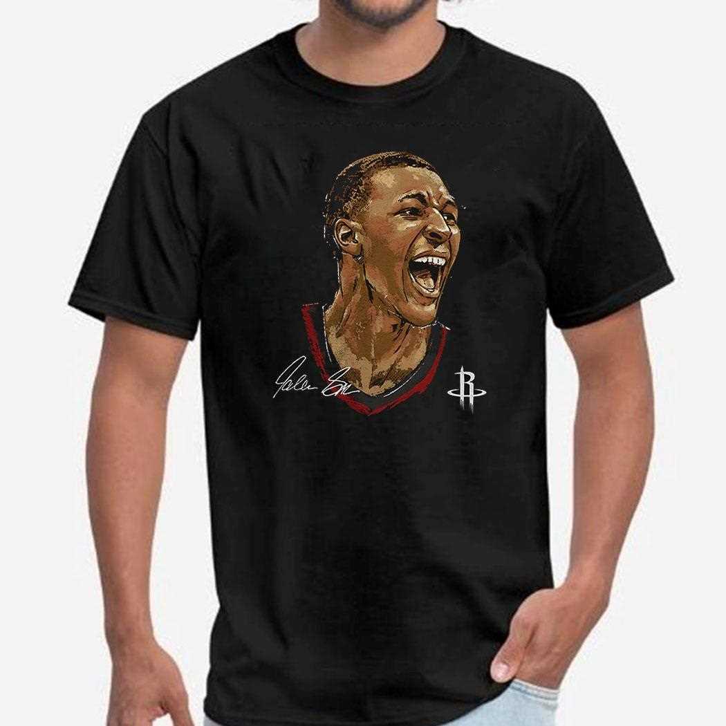 Jabari Smith Jr Houston Rockets Mlb Basketball Player Portrait Signature Shirt