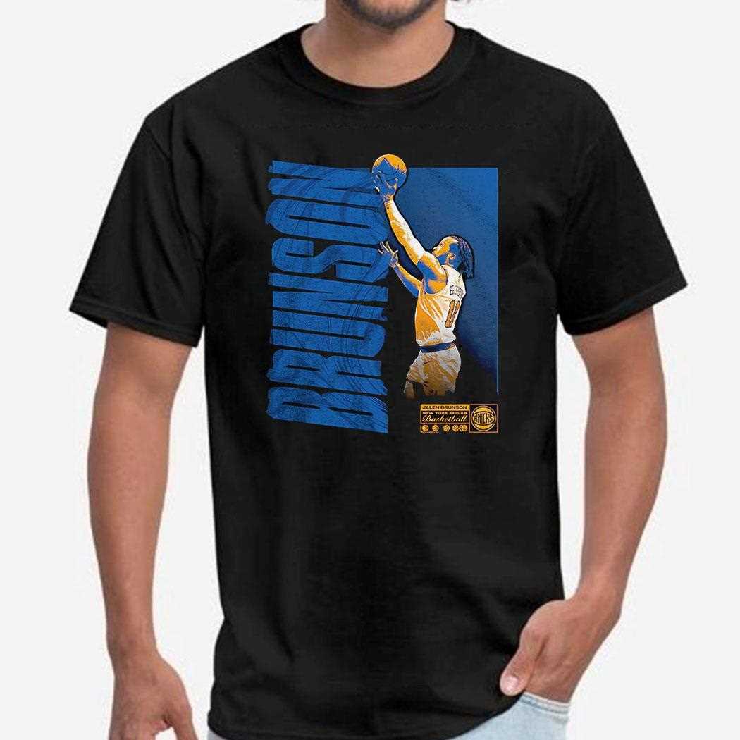 Jalen Brunson New York Knicks Nba Basketball Player Wave Shirt