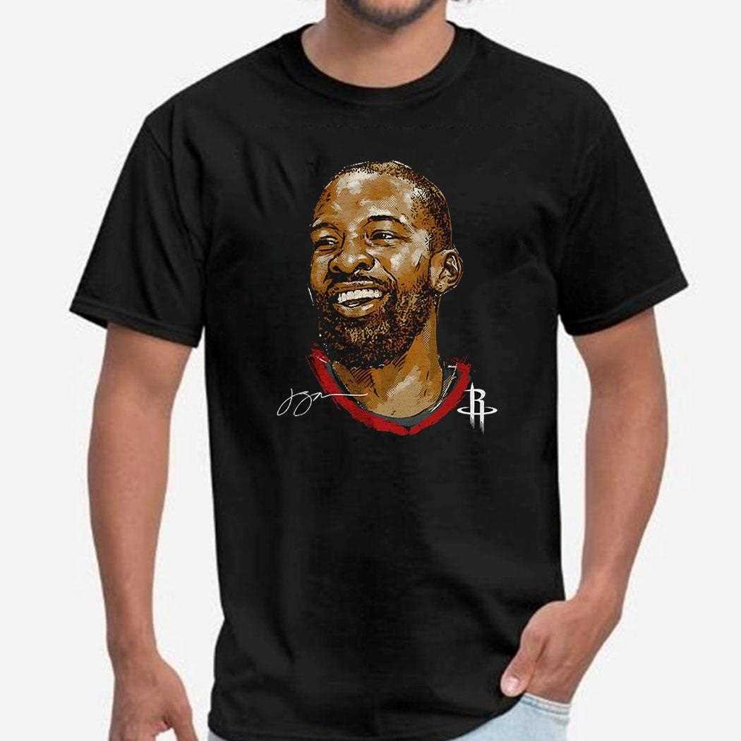 Jeff Green Houston Rockets Mlb Basketball Player Portrait Signature Shirt