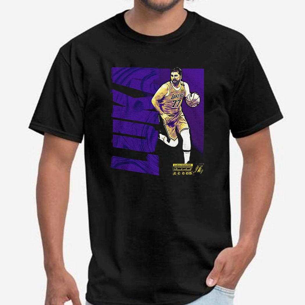 Luka Doncic Los Angeles Lakers Nba Basketball Player Wave Shirt