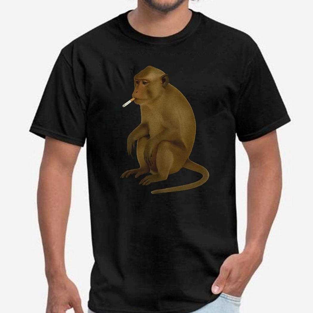 Monkey Smoking Cigarette Shirt