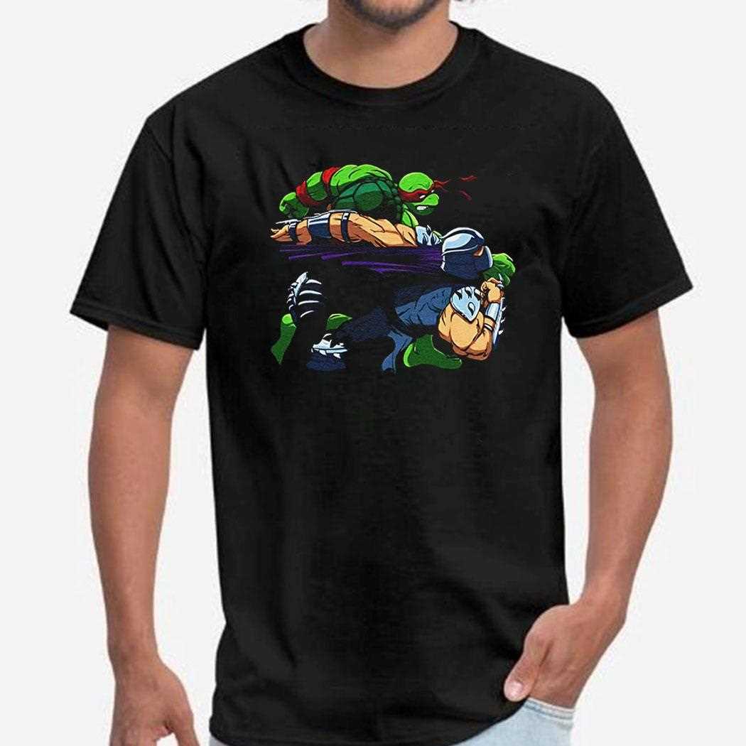 Shredder X Frank Millers Batman Punching Superman Raphael Returns Shirt