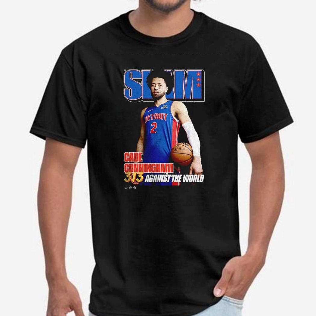 Slam Cade Cunningham 313 Against The World Magazine Shirt
