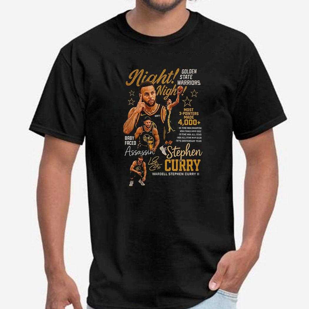 Stephen Curry Mahal Night Golden State Warriors Signature Shirt