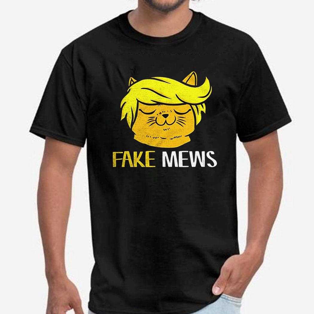 Trump Hair Cat 45 Fake News Shirt