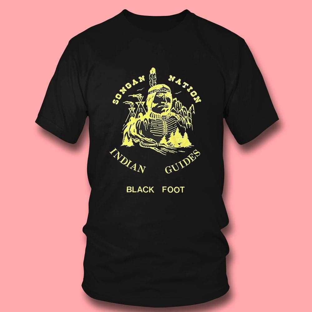 Songan Nation Indian Guides Black Foot Shirt Songan Nation Indian Guides Black Foot Shirt