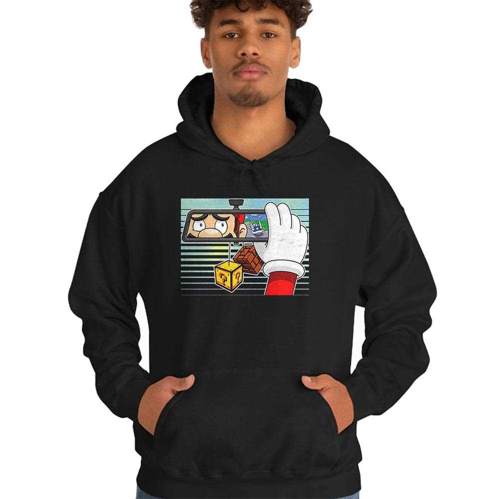 Mario Sees A Blue Shell In His Rearview Mirror Shirt Mario Sees A Blue Shell In His Rearview Mirror Shirt