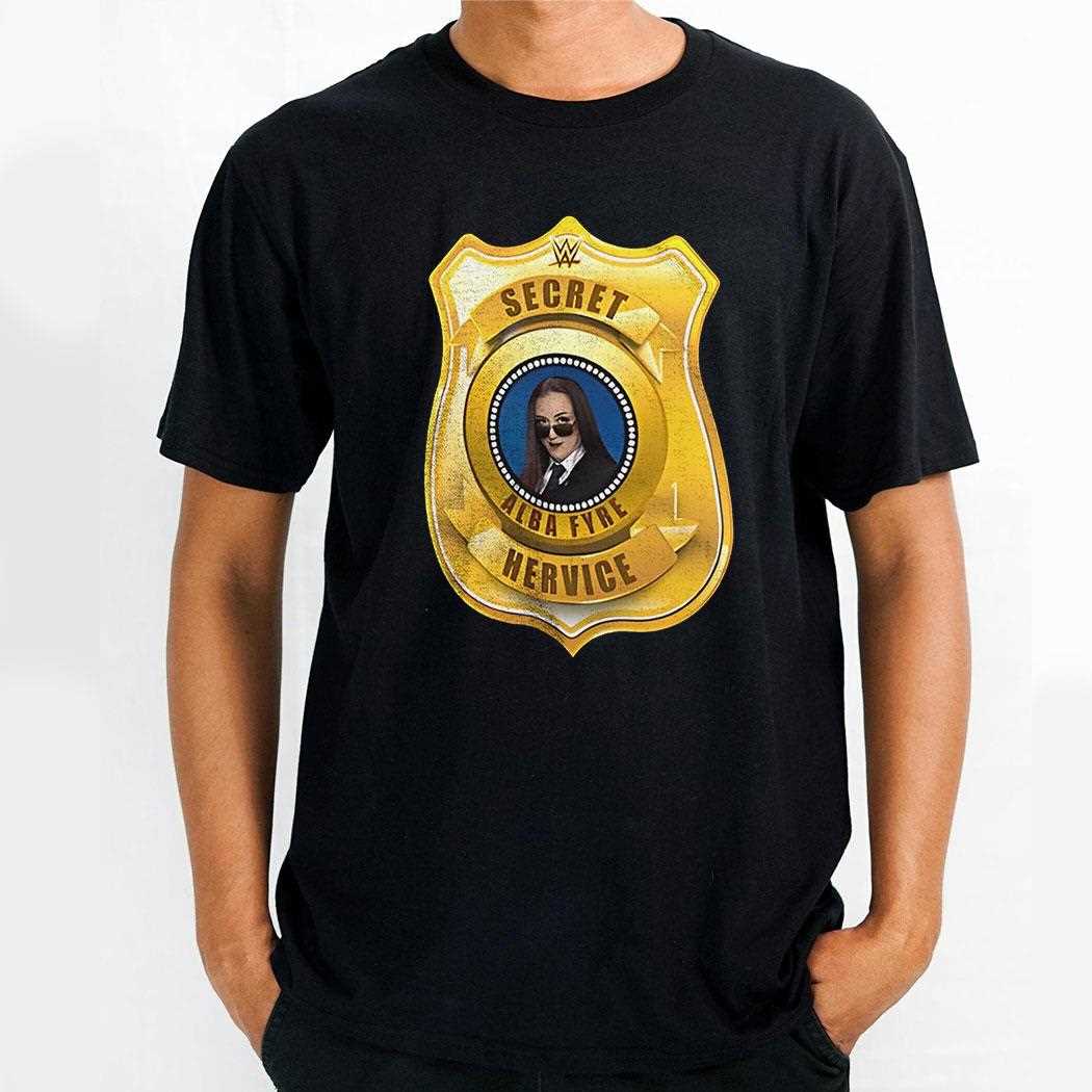 Alba Fyre Secret Hervice Badge Wwe Shirt Alba Fyre Secret Hervice Badge Wwe Shirt