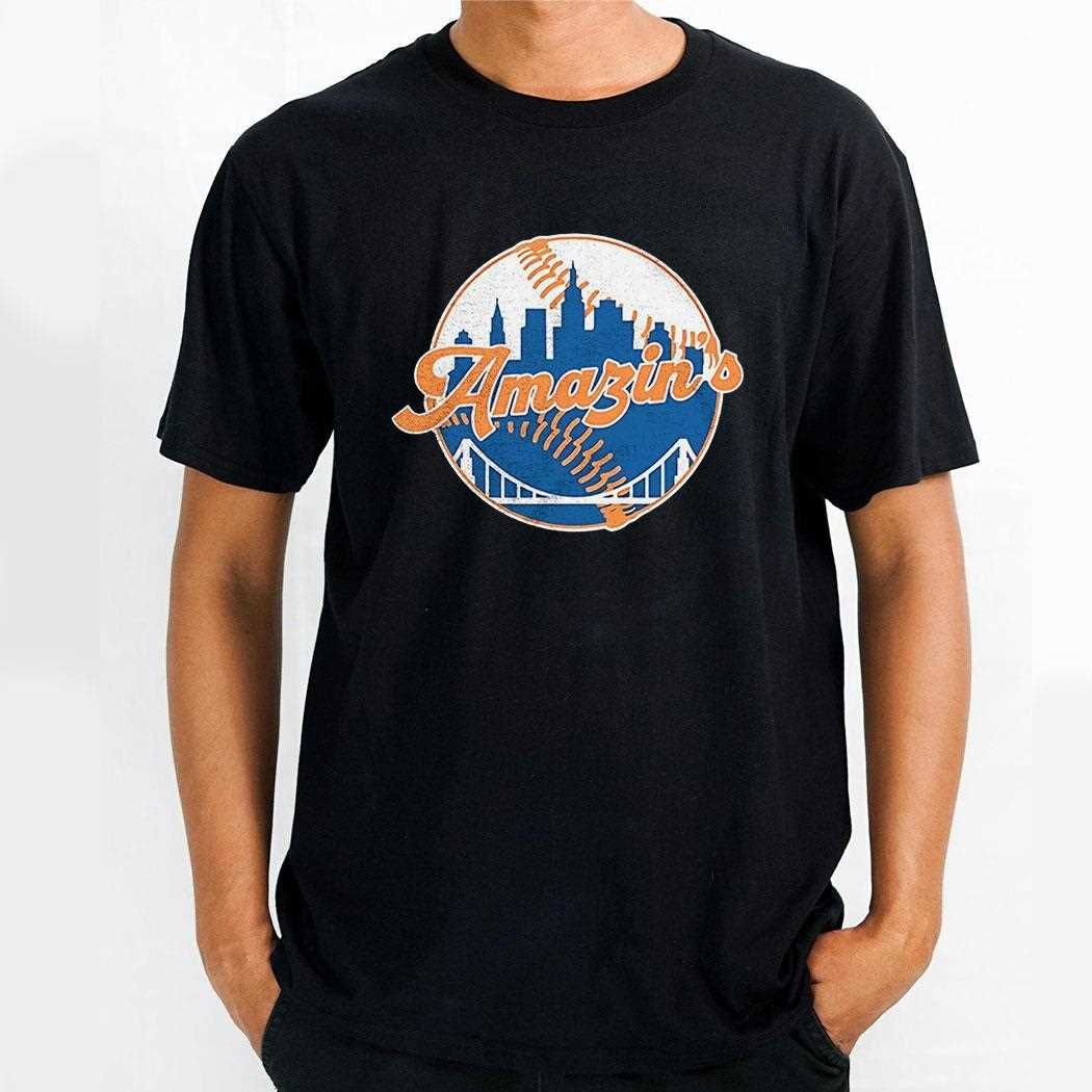 Amazons New Yorks Mets Logo Shirt