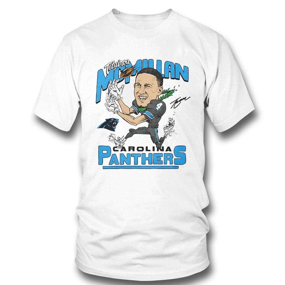 Carolina Panthers Tetairoa Mcmillan Nfl Football Player Cartoon Shirt