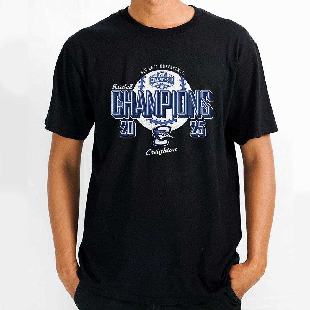 Creighton Bluejays Big East Conference Champions 2025 Shirt
