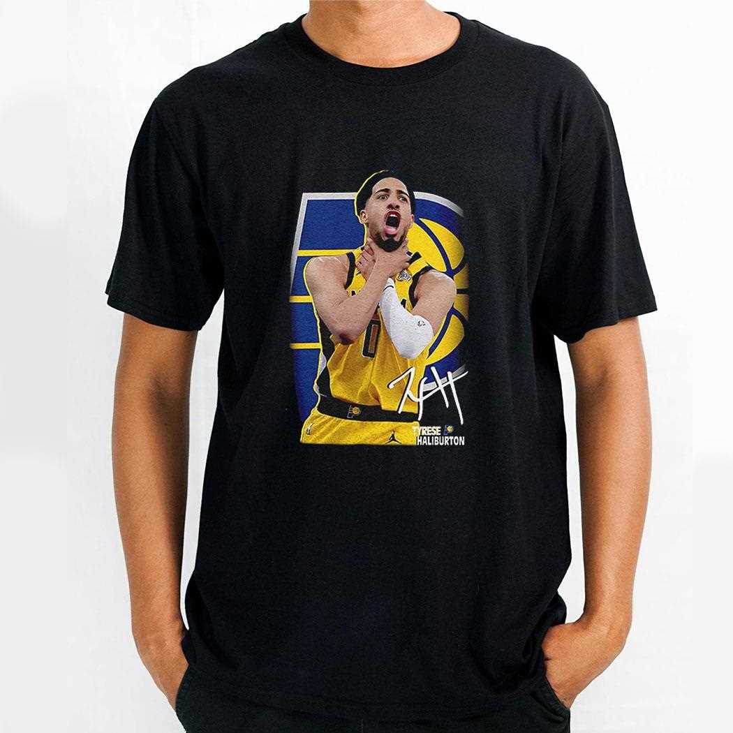 Indiana Pacers Tyrese Haliburton Choke Graphic Shirt