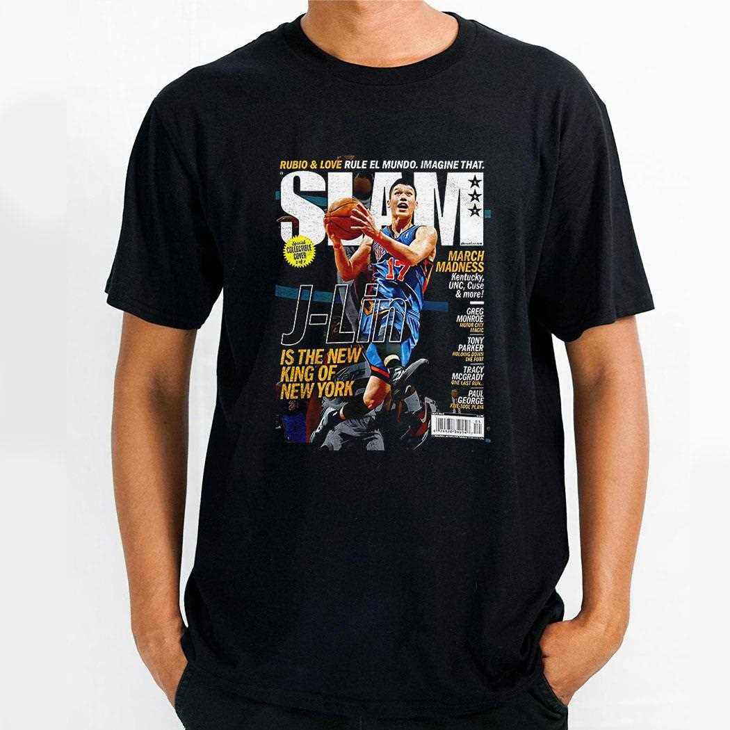 Jeremy Lin New York Knicks Nba Basketball Slam Is The New King Of New York Shirt