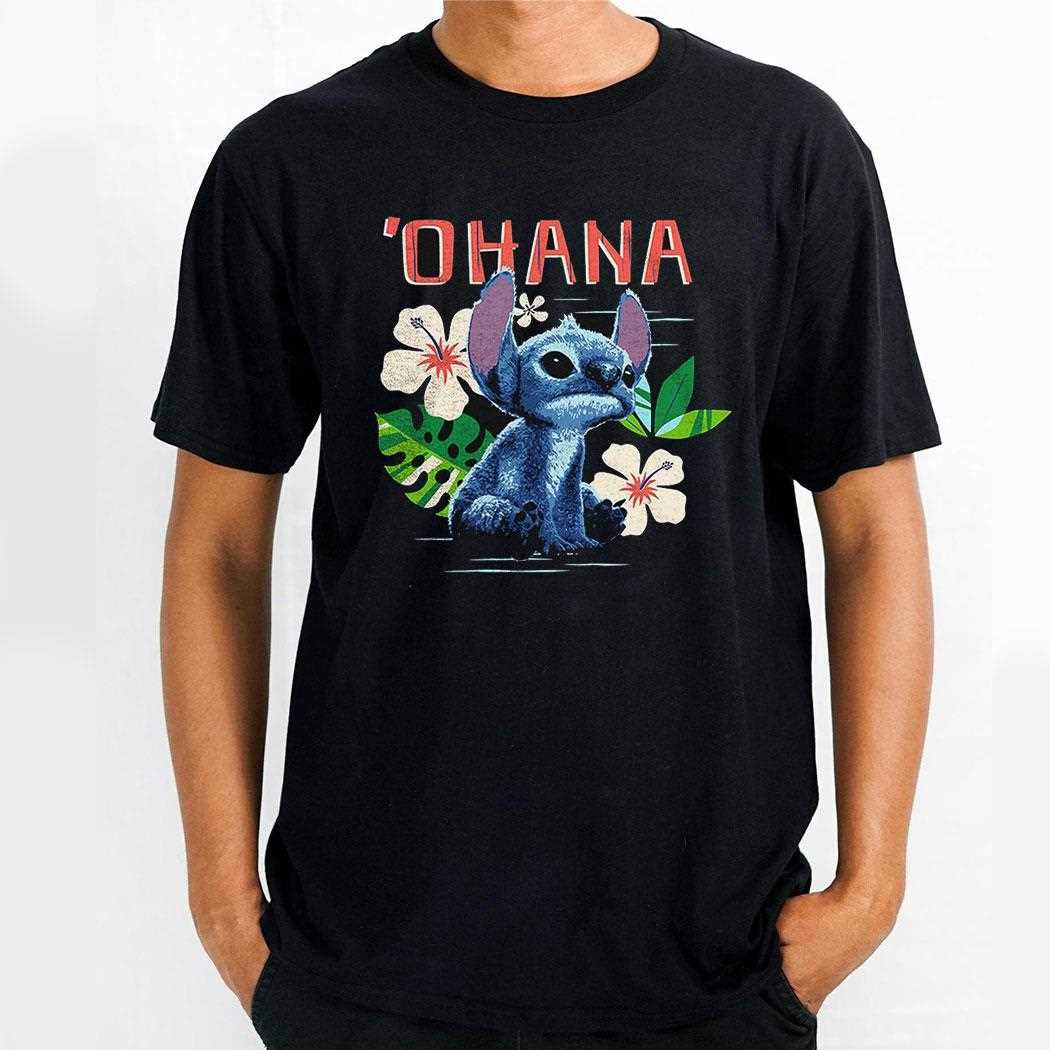 Lilo And Stitch Ohana Flowers Shirt