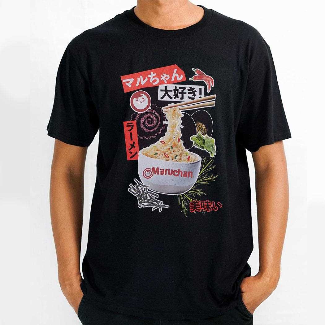 Maruchan Collage Ramen Ingredients Shirt