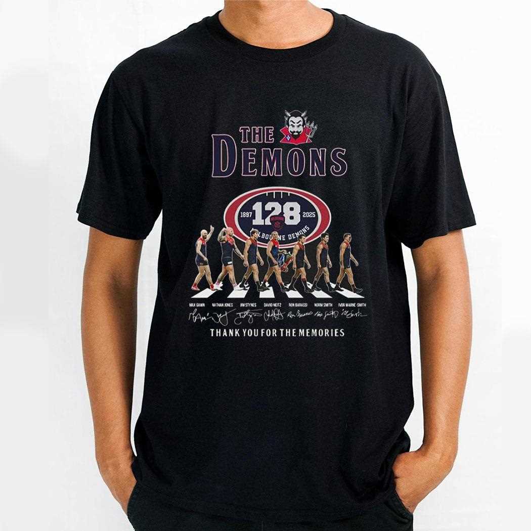 Melbourne Demons 128th Anniversary1897 2025 Thank You For The Memories Shirt Hoodie