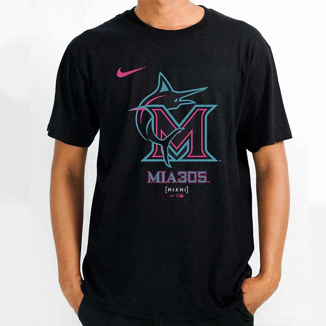 Miami Marlins 2025 City Connect Logo Shirt