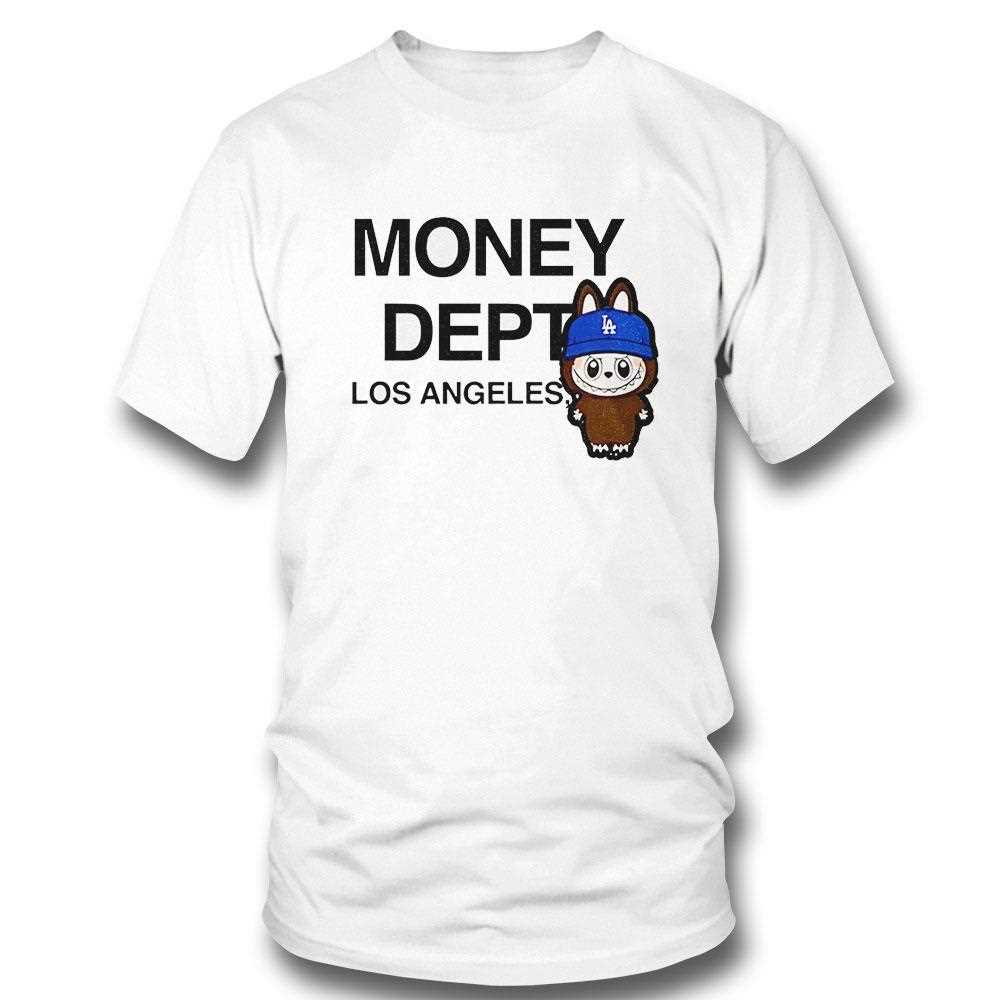 Money Dept Monsters Labubu La Los Angeles Dodgers Shirt