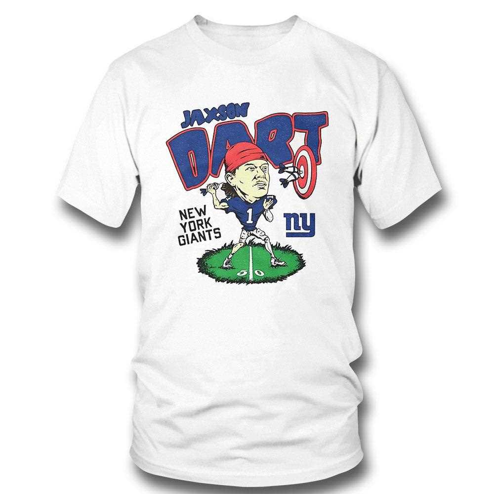 New York Giants Jaxson Dart Nfl Football Player Cartoon Shirt
