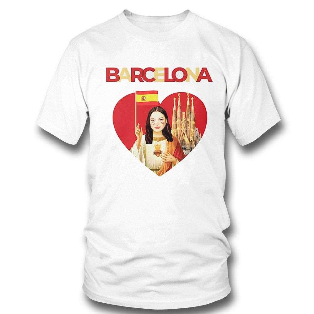 Olivia Rodrigo Barcelona And Heart Shirt Olivia Rodrigo Barcelona And Heart Shirt