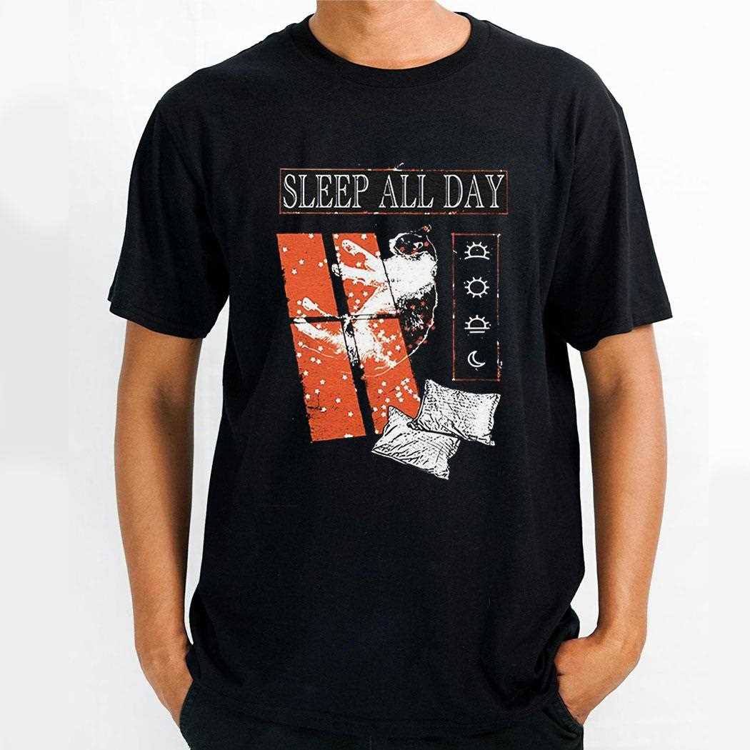 Sleep All Day Take A Cat Nap Shirt