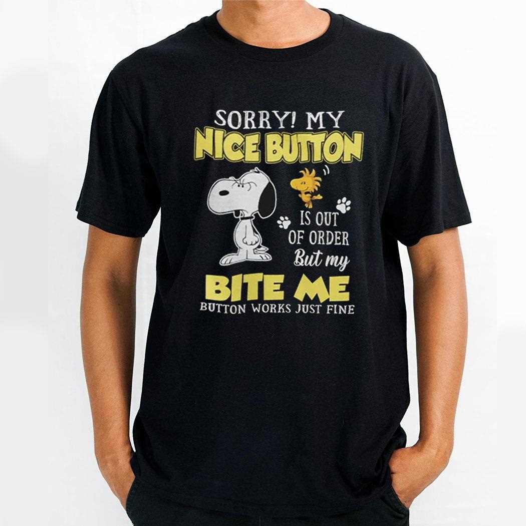 Sorry My Nice Button Is Out Of Order Shirt