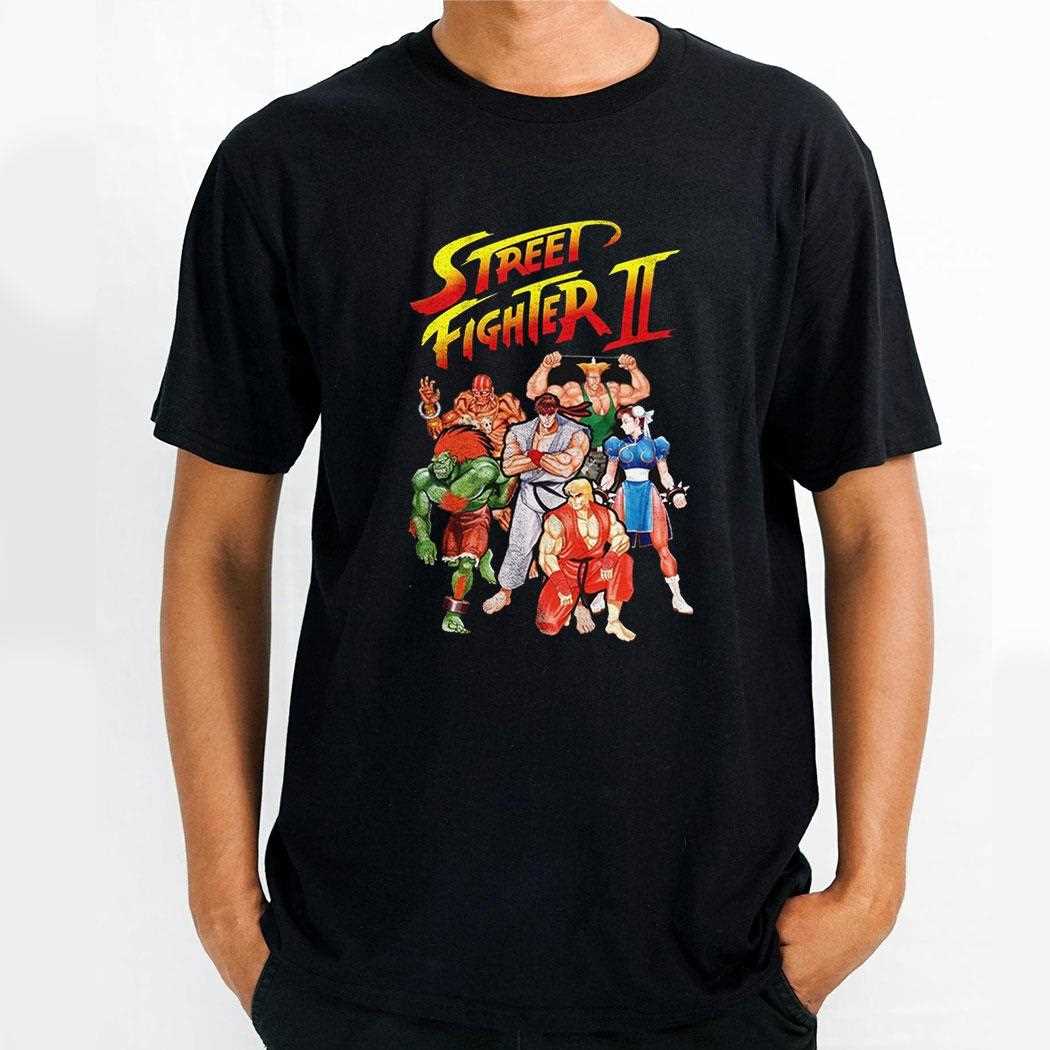 Street Fighter Ii Character Group Logo Shirt Street Fighter Ii Character Group Logo Shirt
