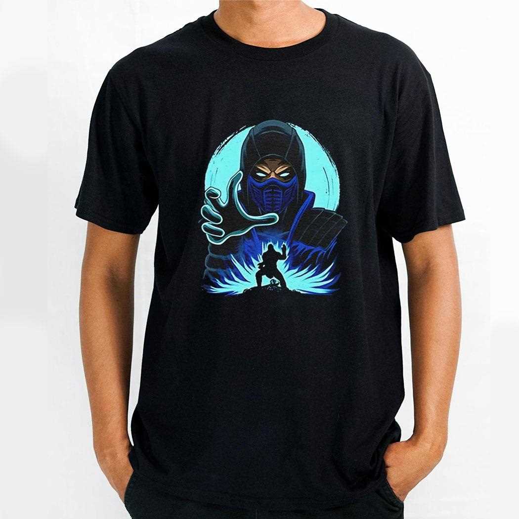 Sub Zero Mortal Kombat Blue Ninja Fighter Shirt Sub Zero Mortal Kombat Blue Ninja Fighter Shirt
