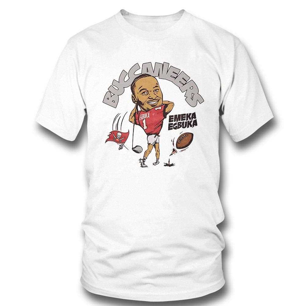 Tampa Bay Buccaneers Emeka Egbuka Nfl Football Player Cartoon Shirt