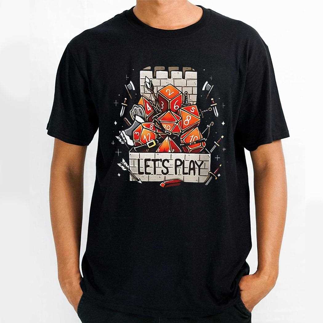Tower Dice Lets Play Shirt