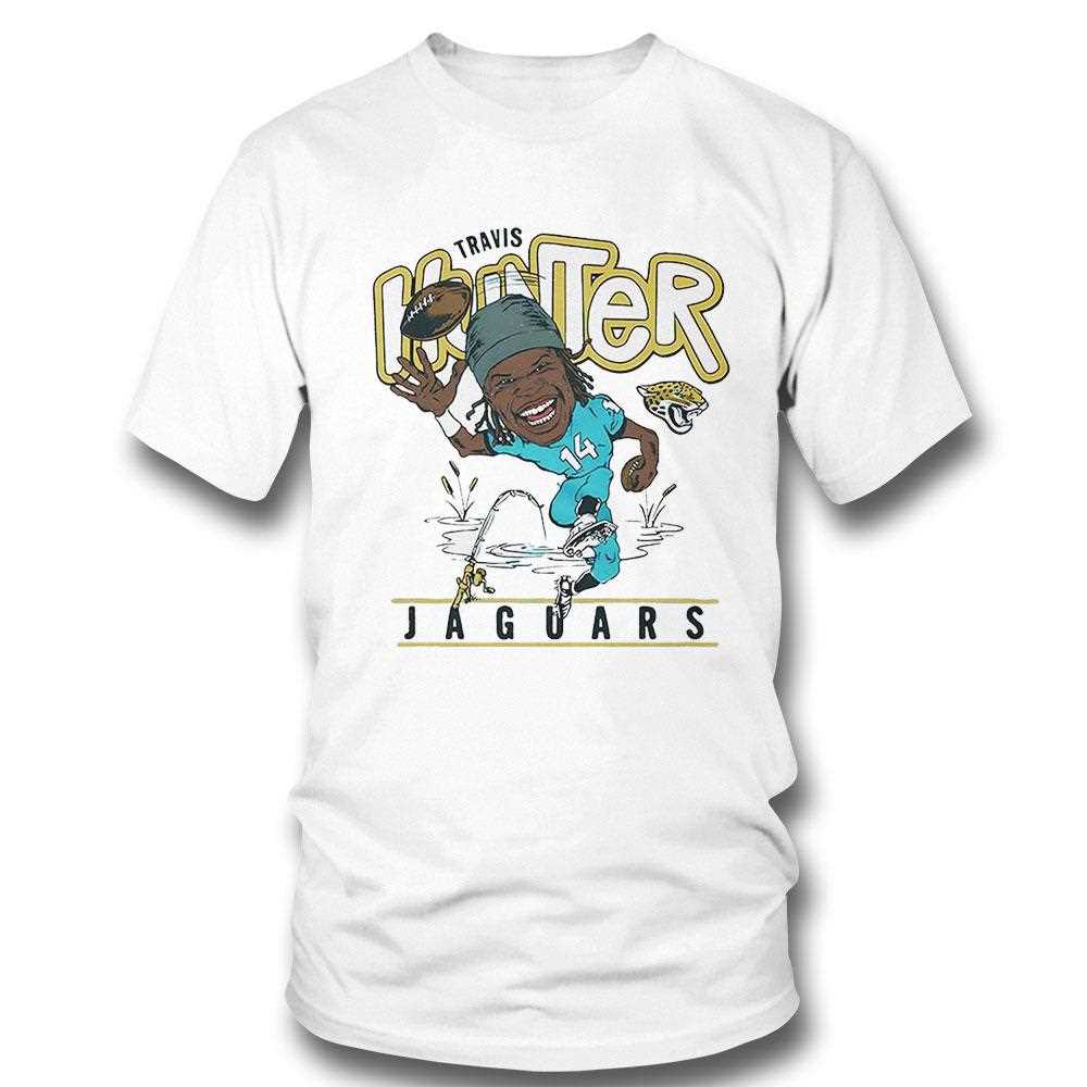 Travis Hunter Jacksonville Jaguars Nfl Football Player Cartoon Shirt Travis Hunter Jacksonville Jaguars Nfl Football Player Cartoon Shirt