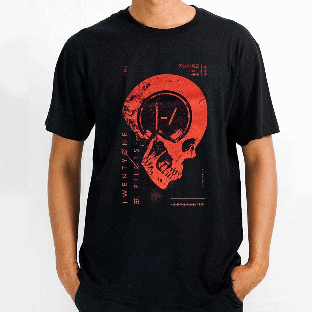 Twenty One Pilots Blurryface Skull Shirt