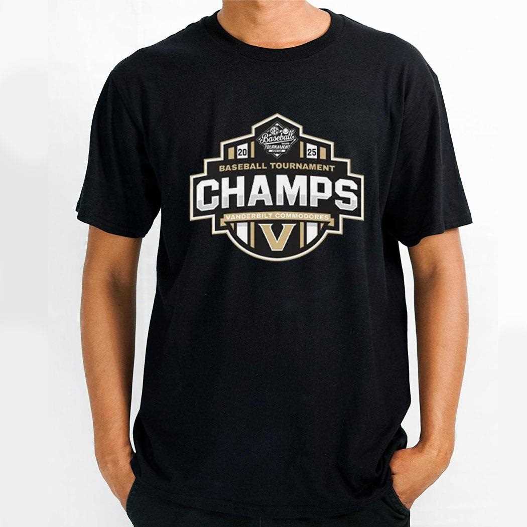 Vanderbilt Commodores Baseball Sec Champs 2025 Shirt Vanderbilt Commodores Baseball Sec Champs 2025 Shirt
