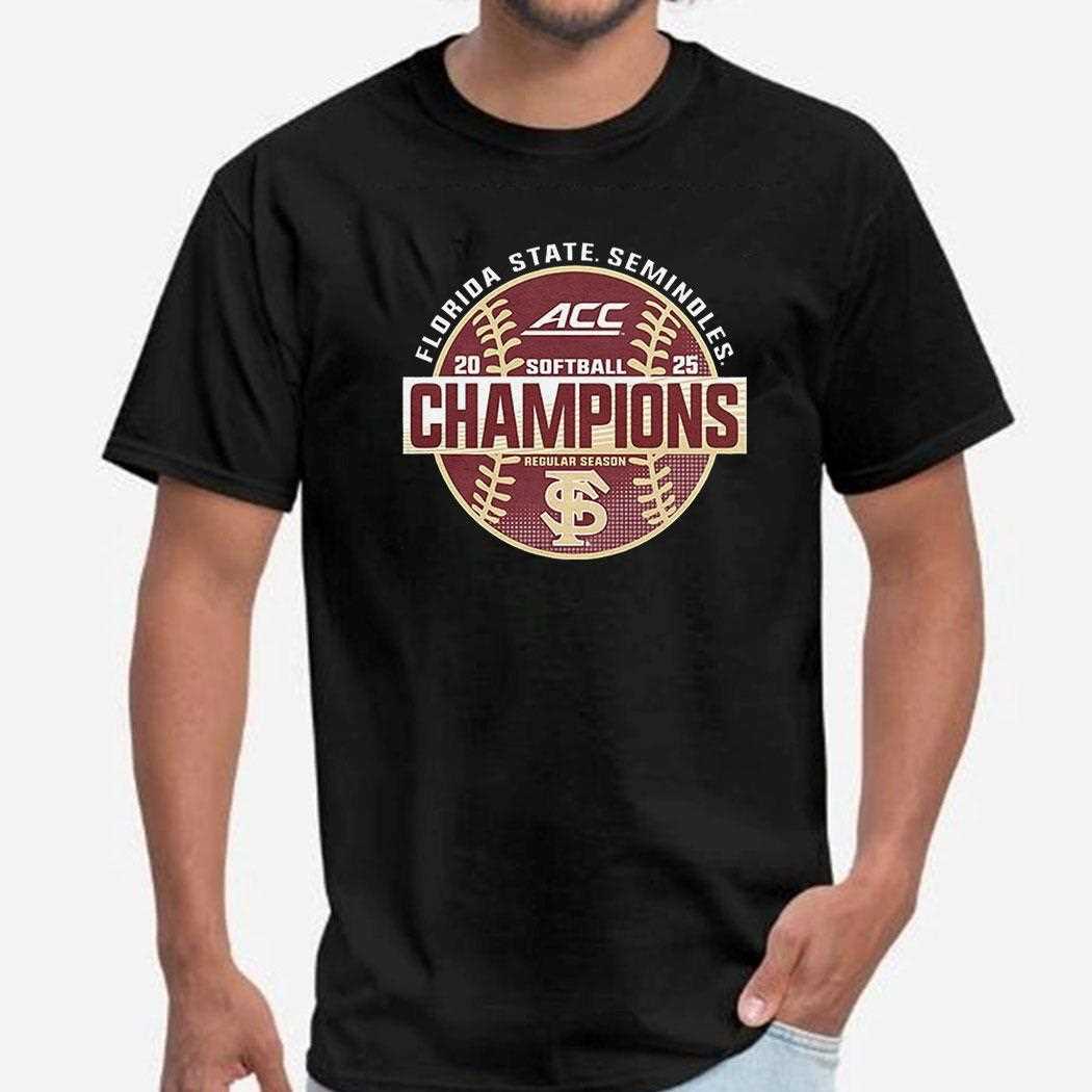 Florida State Seminoles 2025 Acc Softball Regular Season Champions Shirt