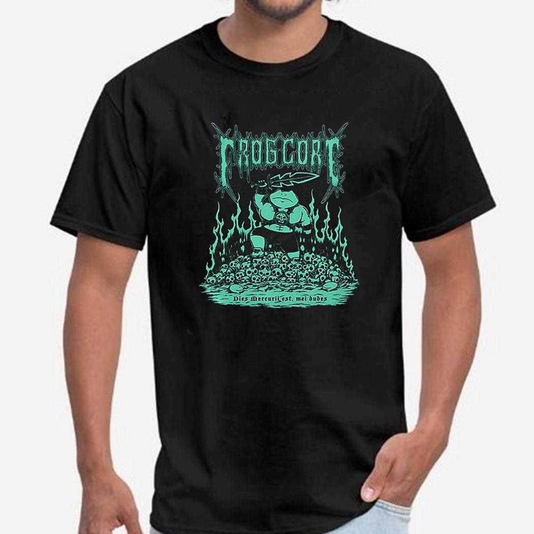 Frogcore Metal Dies Mercurii Est Mei Dudes Shirt