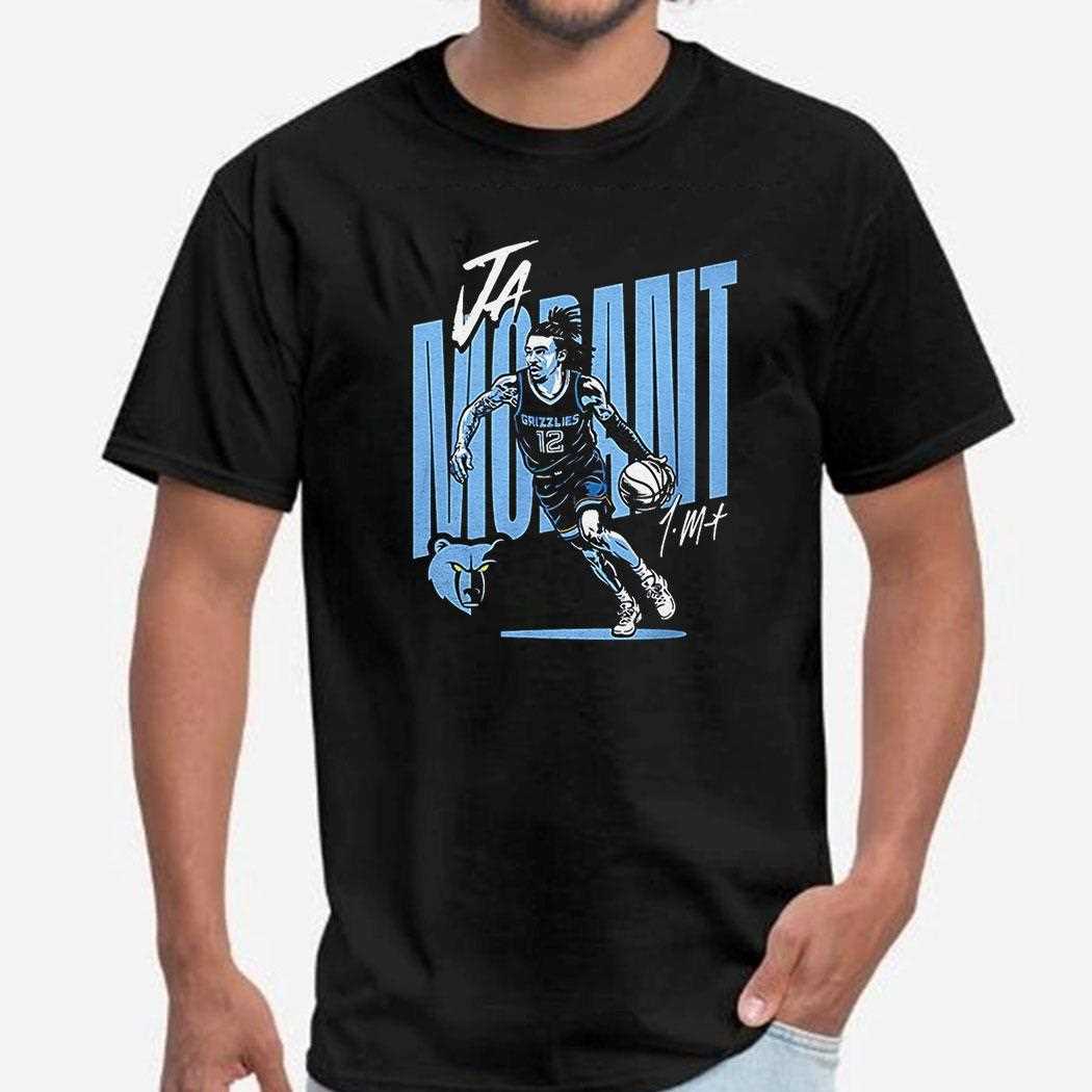 Ja Morant Memphis Grizzlies Basketball Player Vector V Neck T Shirt