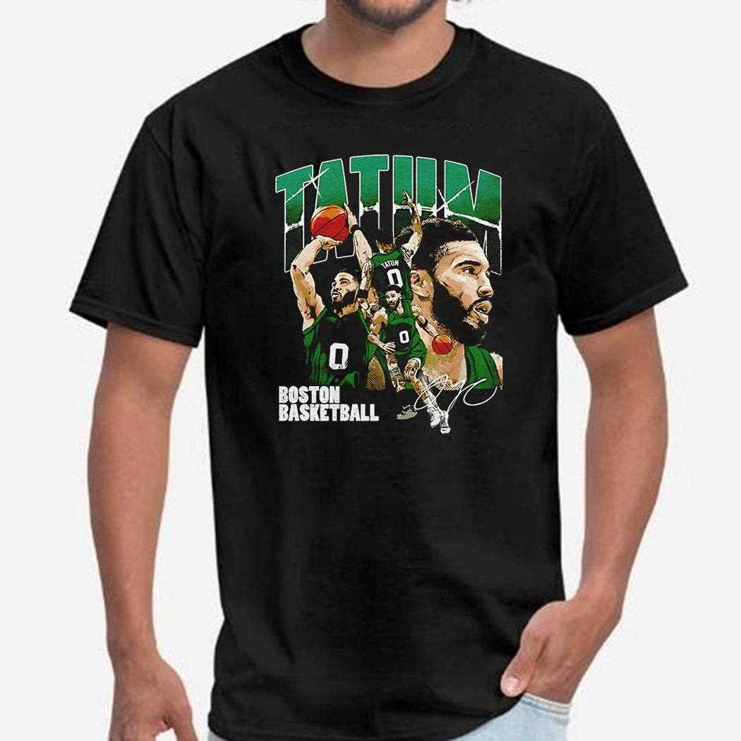 Jayson Tatum Boston Celtics Basketball Player Collage Shirt